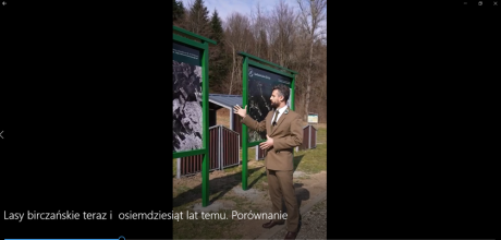 Lasy birczańskie teraz i  osiemdziesiąt lat temu - porównanie