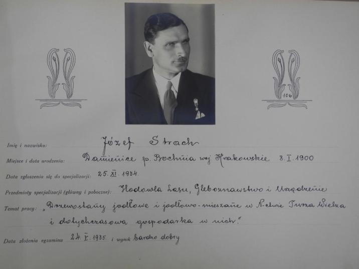 Józef&#x20;Strach&#x2c;&#x20;nadleśniczy&#x20;Nadl&#x2e;&#x20;Brzegi&#x20;Dolne&#x2c;&#x20;po&#x20;deportacji&#x20;w&#x20;1940&#x20;roku&#x20;ślad&#x20;po&#x20;nim&#x20;zaginął&#x2e;